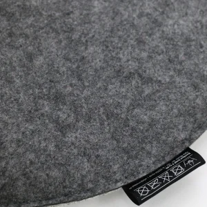 Dunedesign Filz Stuhlkissen Ø35cm In Grau 25