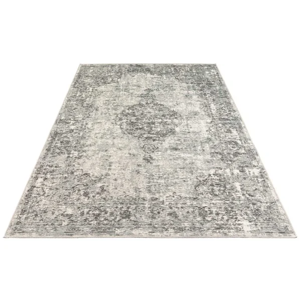 ELLE DECORATION Flachgewebe Teppich Vertou Grün Schwarz 3