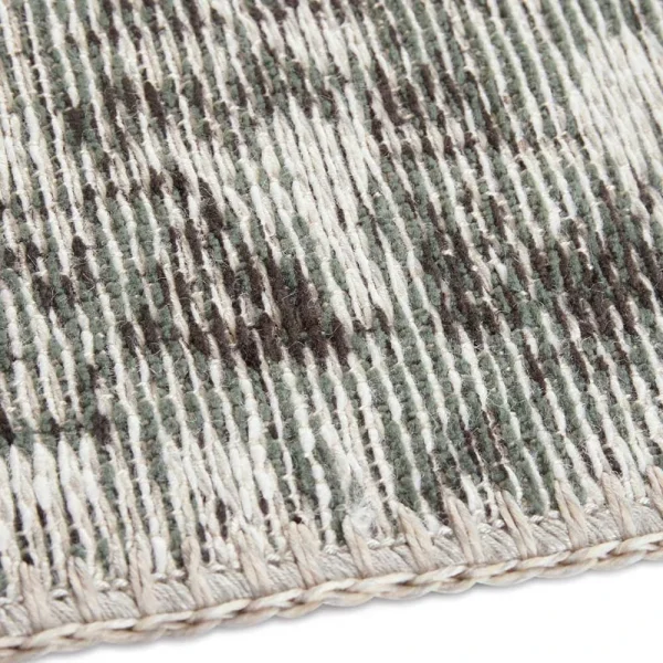 ELLE DECORATION Flachgewebe Teppich Vertou Grün Schwarz 5