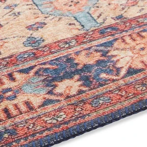 ELLE DECORATION Kurzflor Teppich Afghan Kelim Orientrot 12