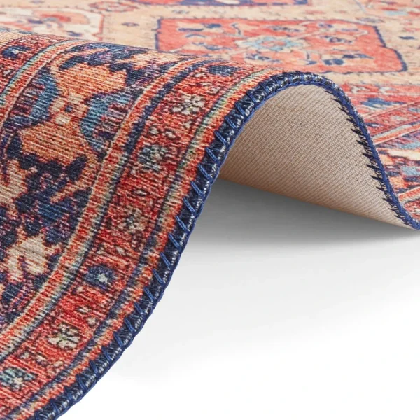 ELLE DECORATION Kurzflor Teppich Afghan Kelim Orientrot 5