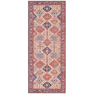ELLE DECORATION Kurzflor Teppich Afghan Kelim Orientrot 18