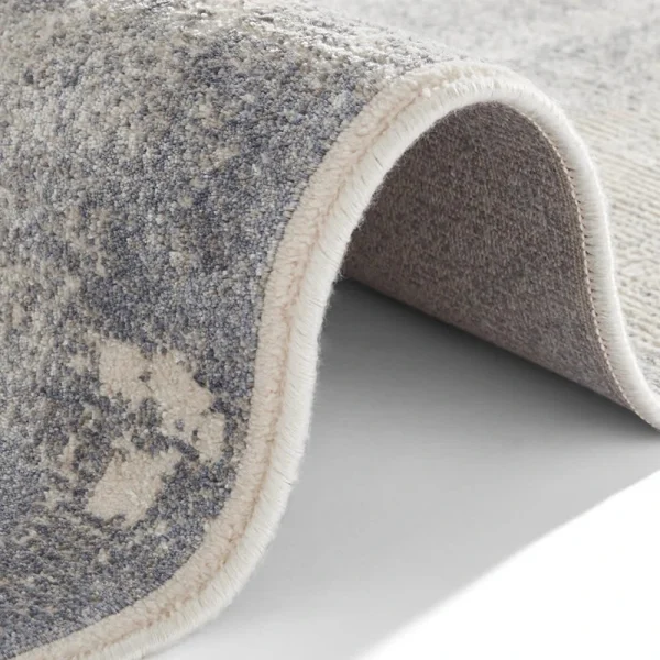 ELLE DECORATION Kurzflor Teppich Allier Blau Grau Creme 4