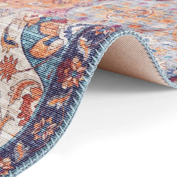 ELLE DECORATION Kurzflor Teppich Kashmir Ghom Bunt 5
