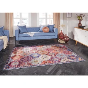 ELLE DECORATION Kurzflor Teppich Kashmir Ghom Bunt 16