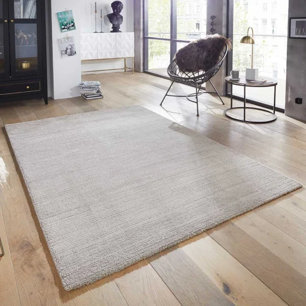 ELLE DECORATION Kurzflor Teppich Loos Hellgrau 6
