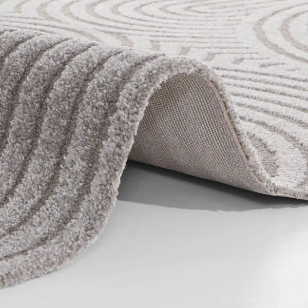ELLE DECORATION Kurzflor Teppich Panglao Grau 4