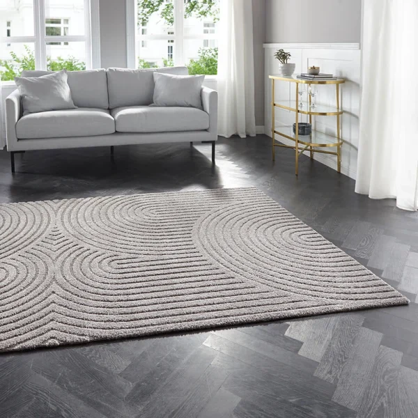 ELLE DECORATION Kurzflor Teppich Panglao Grau 5