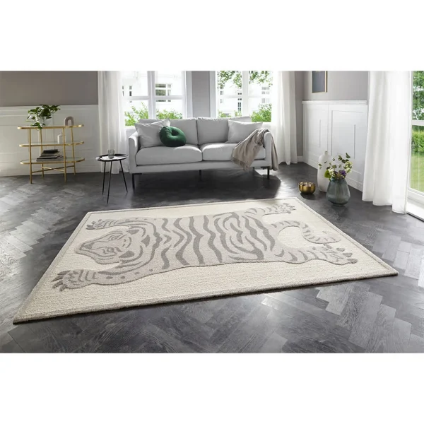 ELLE DECORATION Kurzflor Teppich Samayi Beige Grau 5