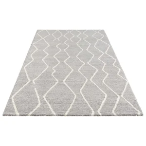ELLE DECORATION Kurzflor Teppich Vienne Silbergrau Creme 9