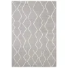ELLE DECORATION Kurzflor Teppich Vienne Silbergrau Creme 23