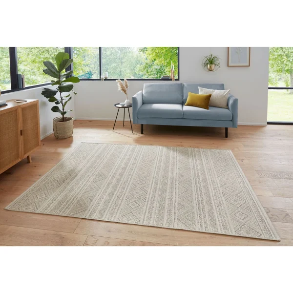 ELLE DECORATION Naturfaser Teppich Marano Creme Beige 5