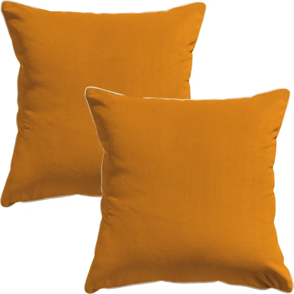 Erwin Müller Kissenhülle 2er-Pack Manchester In Orange 1