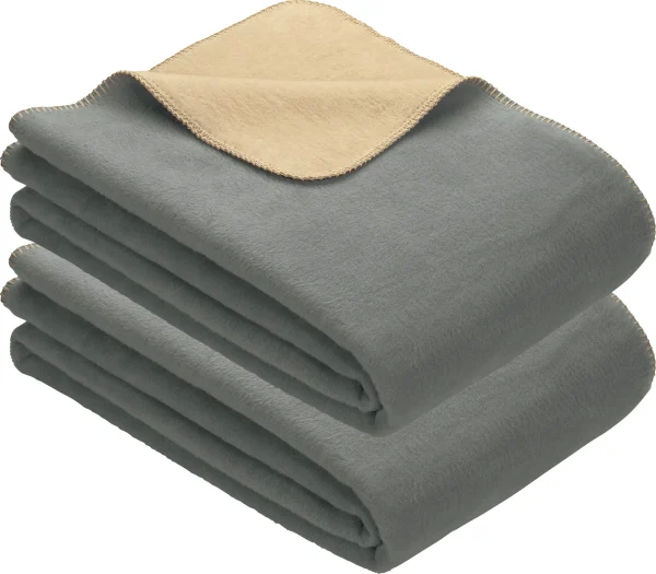 Erwin Müller Wohndecke 2er-Pack In Grau/sand 1