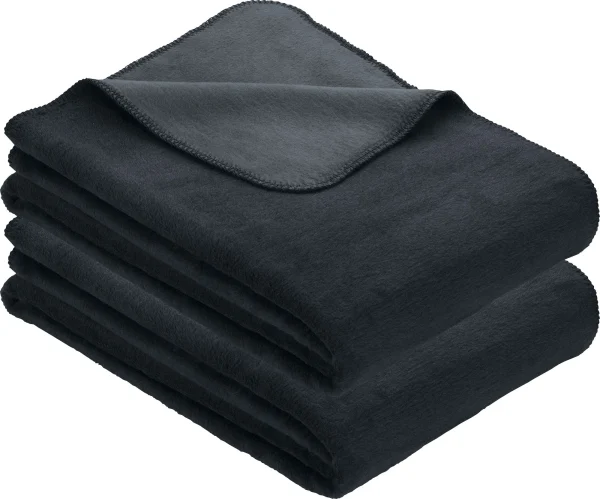 Erwin Müller Wohndecke 2er-Pack In Schwarz/grau 1