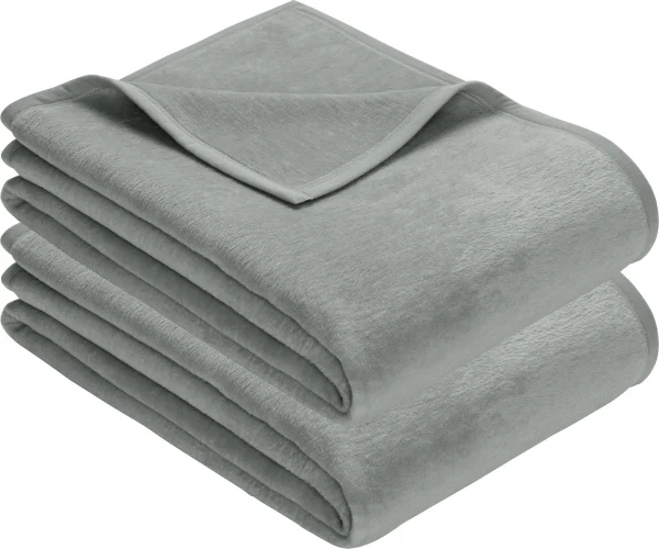 Erwin Müller Wohndecke 2er-Pack In Silber 1