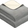 Erwin Müller Wohndecke 2er-Pack In Silber/wollweiß 13