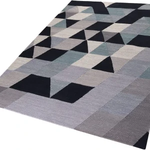 ESPRIT Teppich Triango Kelim In Blau Grau 9