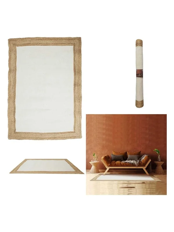 Ethnical Life Jute-Teppich In Hellbraun/ Creme – (L)170 X (B)120 Cm 6