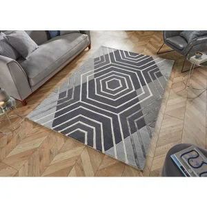 Flair Rugs Teppich In Grau/ Bunt 9