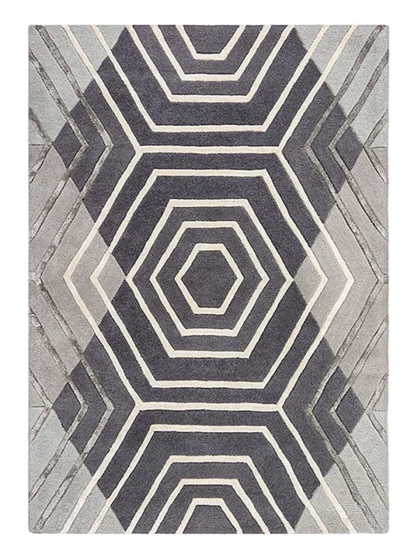 Flair Rugs Teppich In Grau/ Bunt 1