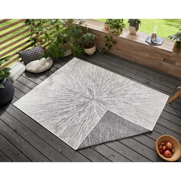 Freundin Home Collection In- & Outdoor Wendeteppich Aura Grau 3
