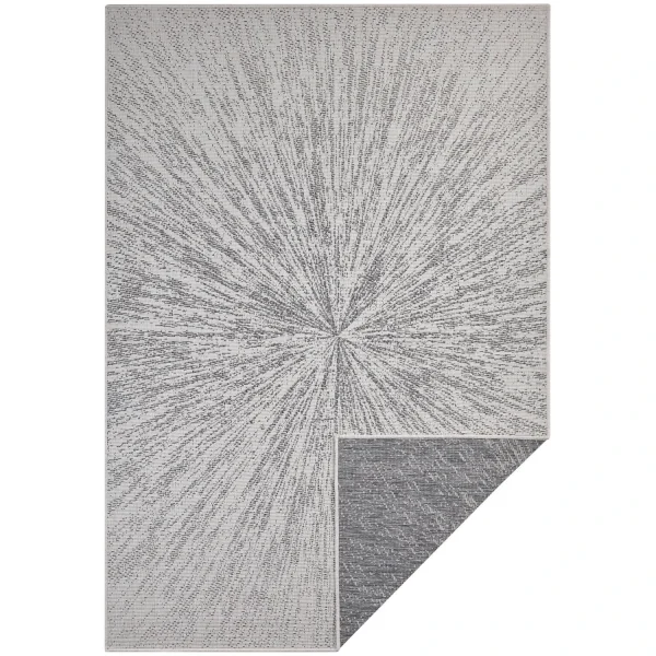 Freundin Home Collection In- & Outdoor Wendeteppich Aura Grau 1