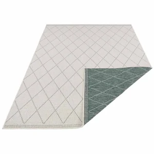 Freundin Home Collection In- & Outdoor Wendeteppich Daisy Grün Creme 12