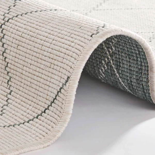 Freundin Home Collection In- & Outdoor Wendeteppich Daisy Grün Creme 5