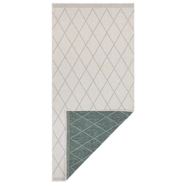 Freundin Home Collection In- & Outdoor Wendeteppich Daisy Grün Creme 7