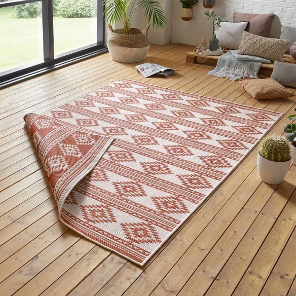 Freundin Home Collection In- & Outdoor Wendeteppich Maple Terra Creme 3
