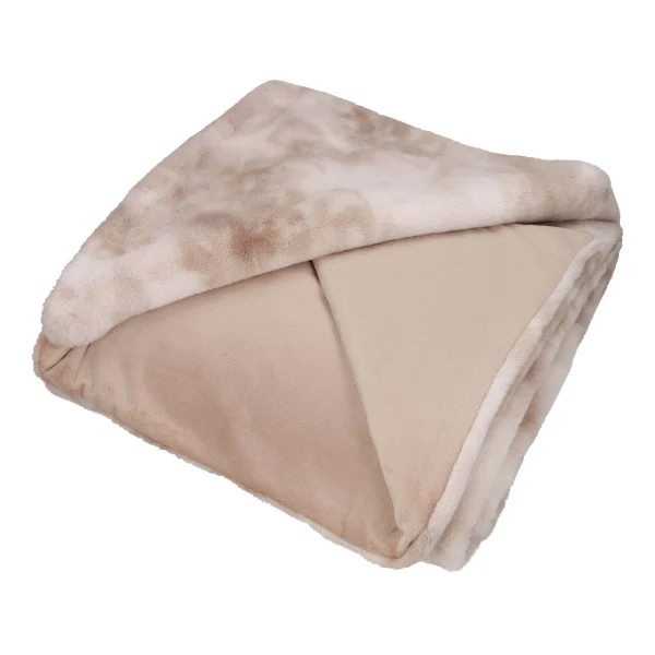GMD Living Batik Wohndecke RUMBA In Farbe Taupe (graubraun) 1