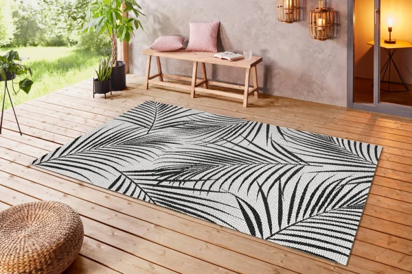 GMD Living Innen & Außenteppich MOL In Cream & Schwarz 6