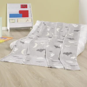 GMD Living Kinderdecke GLOW Fledermaus In Grau 7