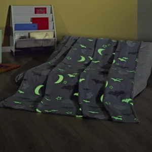 GMD Living Kinderdecke GLOW Fledermaus In Grau 9