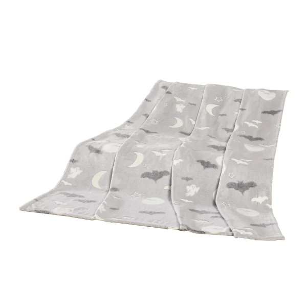 GMD Living Kinderdecke GLOW Fledermaus In Grau 1