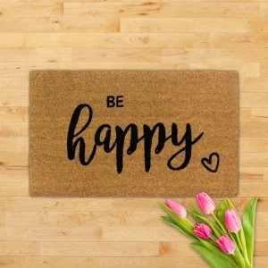GMD Living Kokosmatte PONTE “Be Happy” In Farbe Braun 9