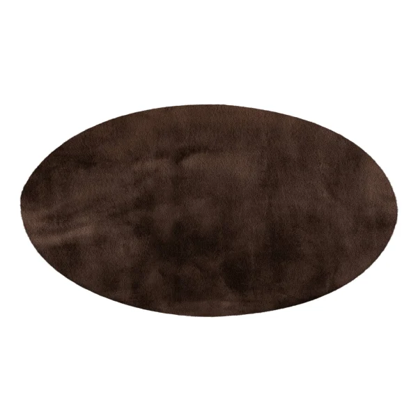 GMD Living Runder Hochflor-Teppich HEAVEN In Dunkeltaupe 3