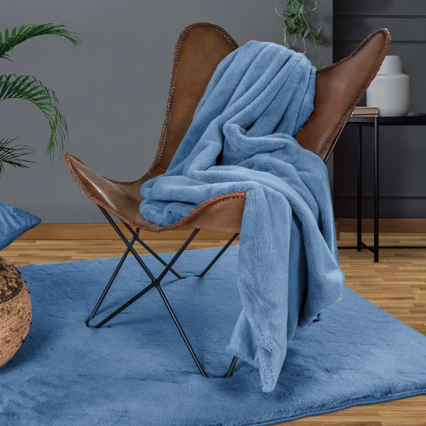GMD Living Wohndecke In Felloptik HEAVEN In Hellblau 6