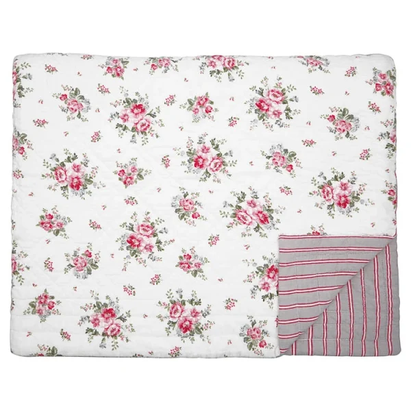 Greengate Quilt ELOUISE Weiß Rot 140×220 1