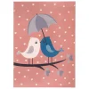 Hanse Home Kinderteppich Kurzflor Love Birds Vögel Rosa 19