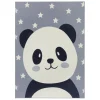 Hanse Home Kinderteppich Kurzflor Panda Bär Pepples Grau 5