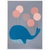 Hanse Home Kinderteppich Kurzflor Whale Buddy Wal Grau 7