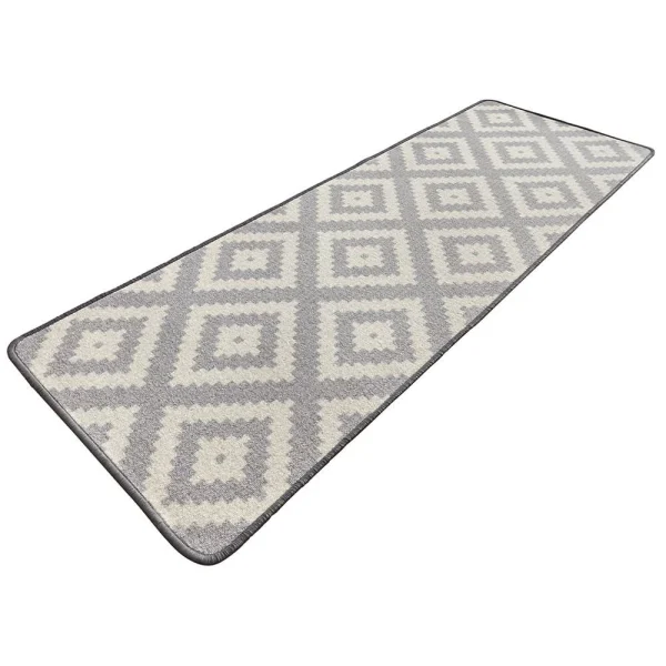 Hanse Home Kurzflor Küchenläufer Raute, Grau, 67×180 Cm 5