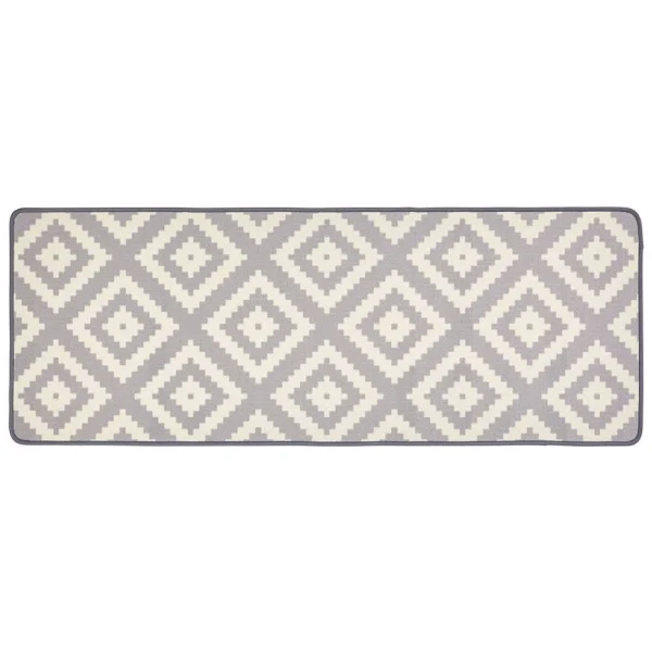 Hanse Home Kurzflor Küchenläufer Raute, Grau, 67×180 Cm 1
