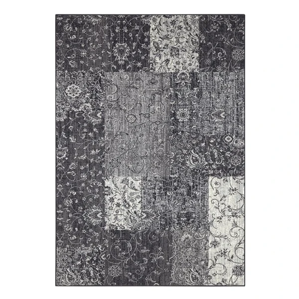 Hanse Home Kurzflor Teppich Kirie Grau Creme 1