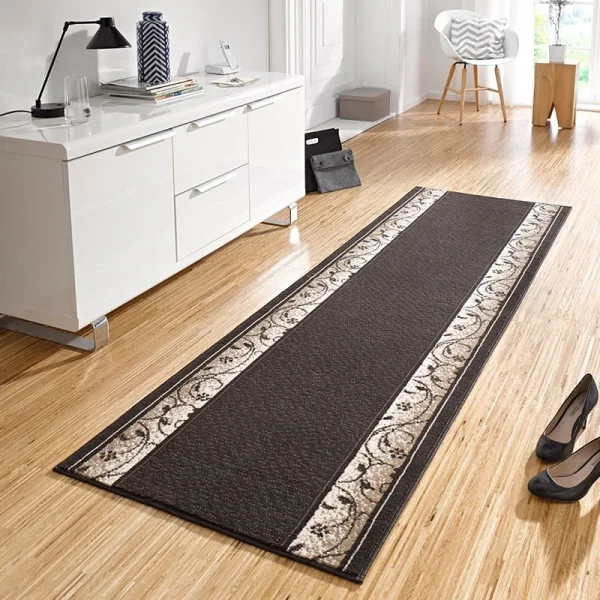 Hanse Home Kurzflor Teppich Läufer Plant Dunkelbraun 3