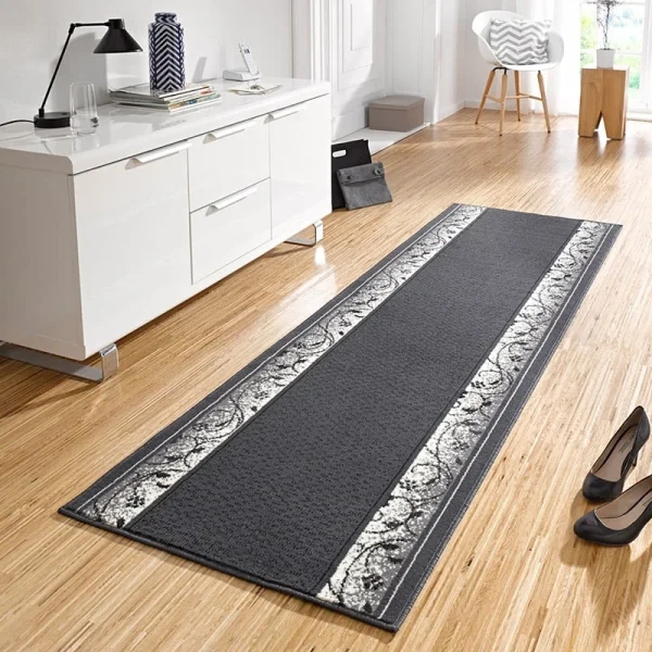 Hanse Home Kurzflor Teppich Läufer Plant Grau 3