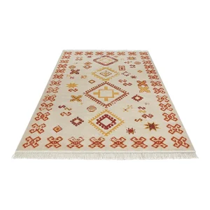 Hanse Home Kurzflor-Teppich “Mata” In Creme/ Rot 8