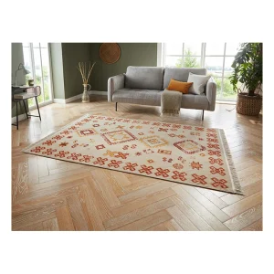 Hanse Home Kurzflor-Teppich “Mata” In Creme/ Rot 12
